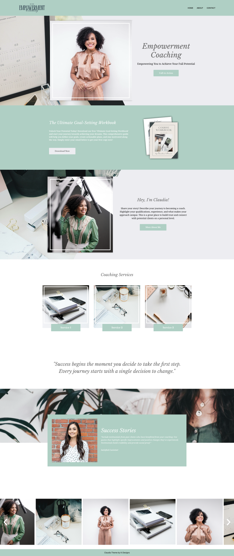 Claudia: Premium WordPress Template by K-Designs