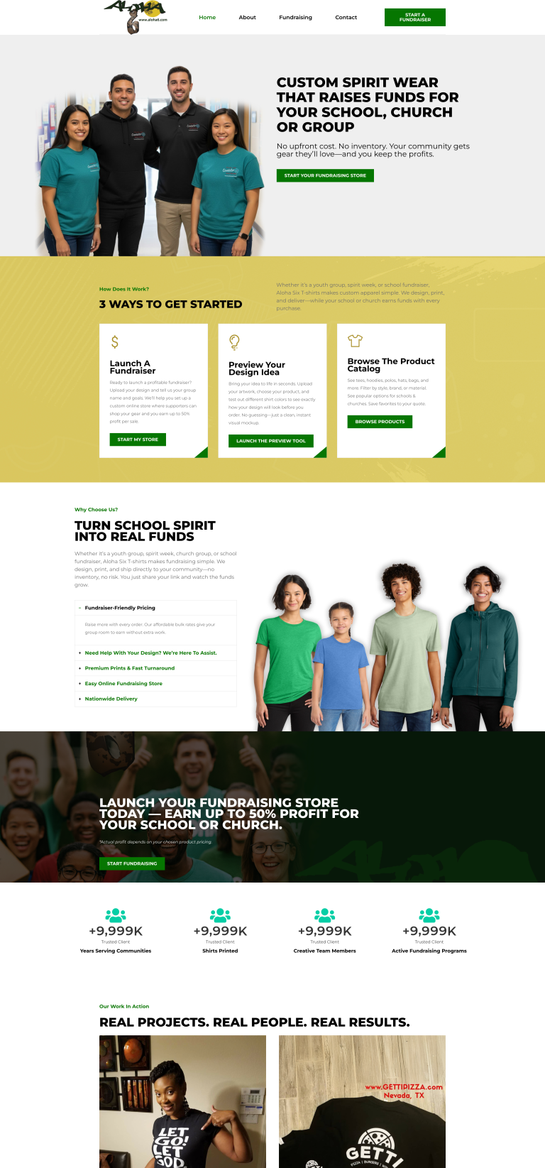 Aloha 6 website preview